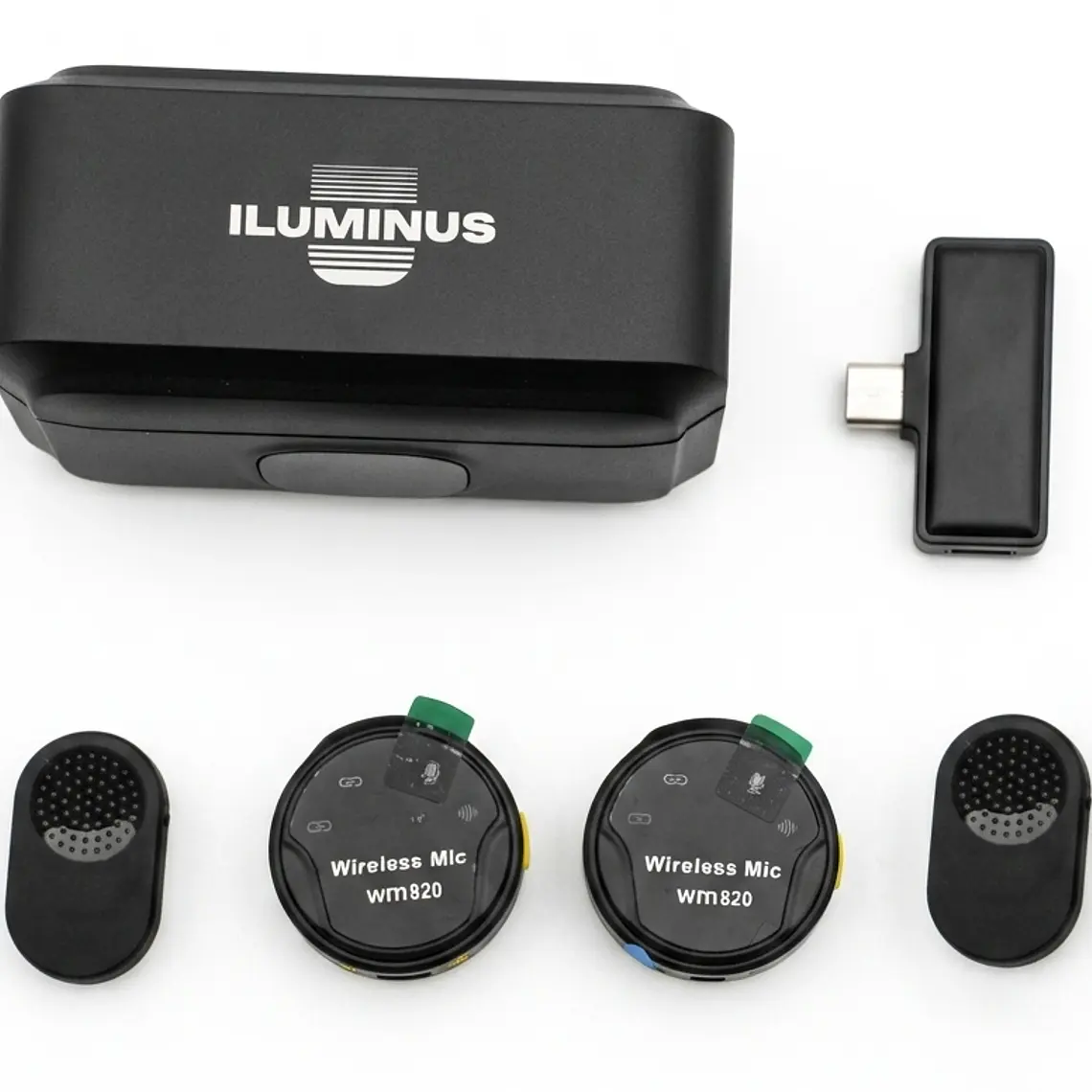 Iluminus IL-WM820 Micrófono Inalámbrico Doble Con Caja De Carga 1