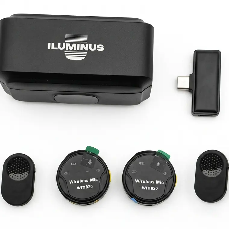 Iluminus IL-WM820 Micrófono Inalámbrico Doble Con Caja De Carga 1