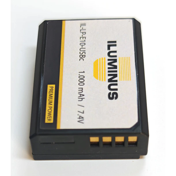 Iluminus IL-LP-E10-USBc Batería Para Equipos Que Usan LP-E10 Con Puerto de Carga Incorporado 2