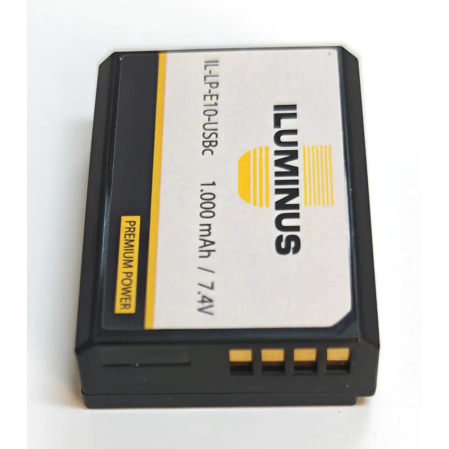 Iluminus IL-LP-E10-USBc Batería Para Equipos Que Usan LP-E10 Con Puerto de Carga Incorporado 2