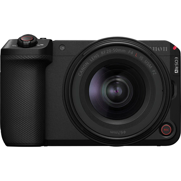 Câmera digital para vídeo e fotografia Canon EOS R6 V com lente RF 20-50mm f/4L IS USM PZ 7K 2