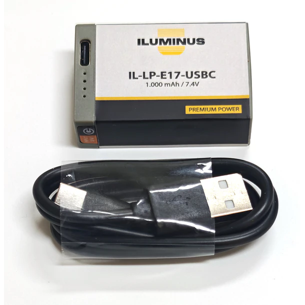 Iluminus IL-LP-E17-USBC Batería Con Puerto Usb-C de Carga Para Cámaras Que Usan LP-E17 10