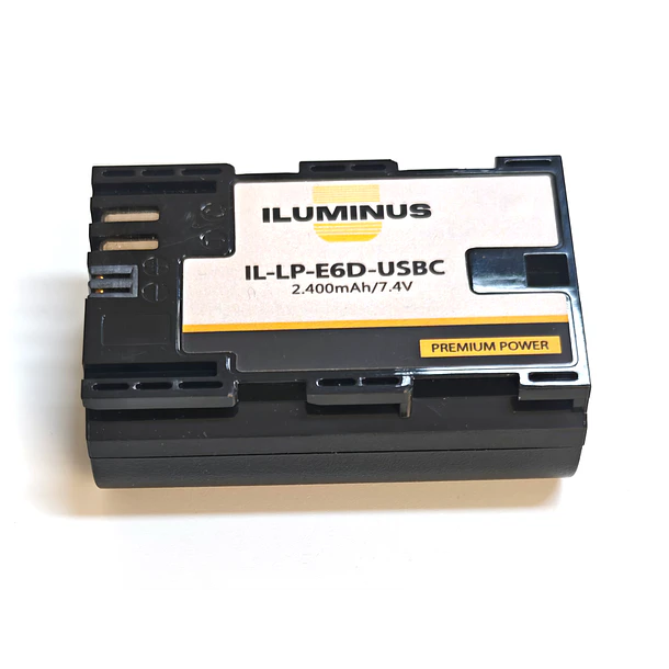 Iluminus IL-LP-E6D-USBC Batería Con Puerto Usb-C de Carga Para Cámaras Que Usan LP-E6P o LP-E6N 3