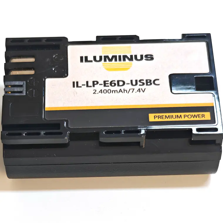Iluminus IL-LP-E6D-USBC Batería Con Puerto Usb-C de Carga Para Cámaras Que Usan LP-E6P o LP-E6N 3