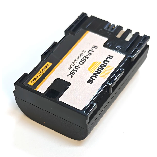 Iluminus IL-LP-E6D-USBC Batería Con Puerto Usb-C de Carga Para Cámaras Que Usan LP-E6P o LP-E6N 1