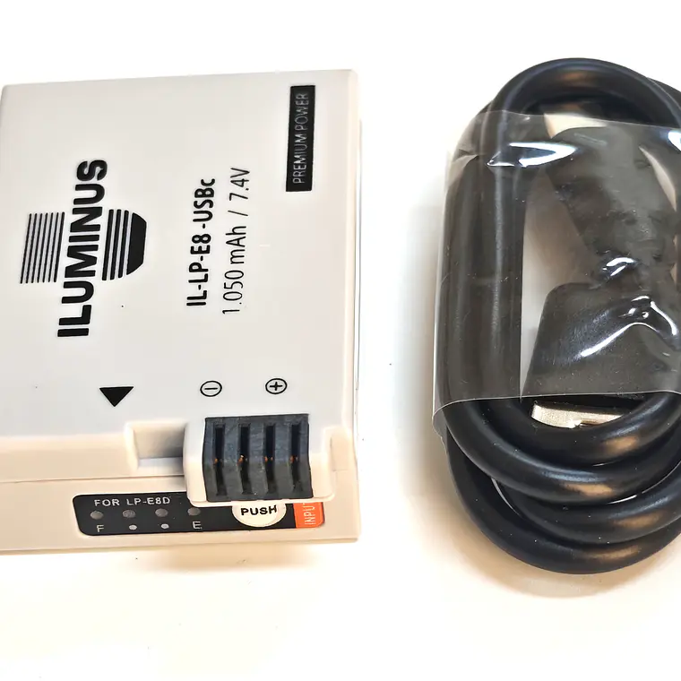Iluminus IL-LP-E8-USBc Batería Con Puerto Usb-C de Carga Para Cámaras Que Usan LP-E8 9