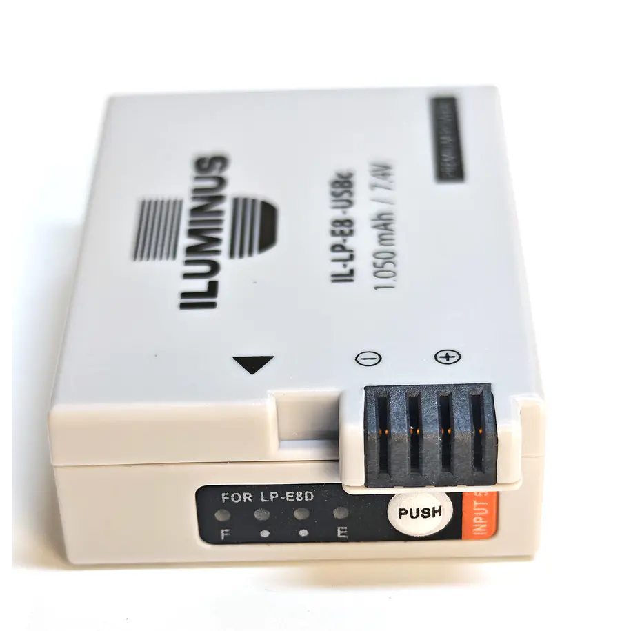 Iluminus IL-LP-E8-USBc Batería Con Puerto Usb-C de Carga Para Cámaras Que Usan LP-E8 11