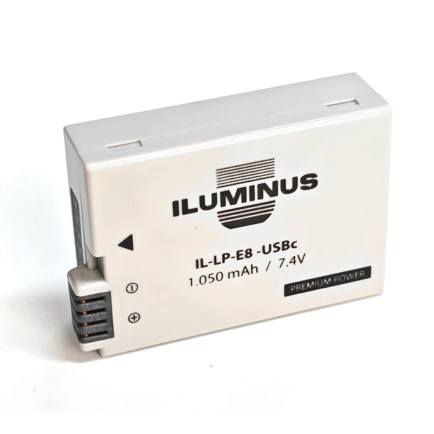 Iluminus IL-LP-E8-USBc Batería Con Puerto Usb-C de Carga Para Cámaras Que Usan LP-E8 1