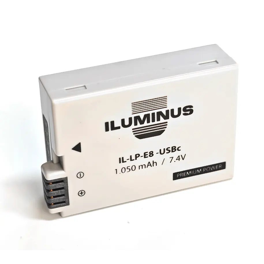 Iluminus IL-LP-E8-USBc Batería Con Puerto Usb-C de Carga Para Cámaras Que Usan LP-E8 1