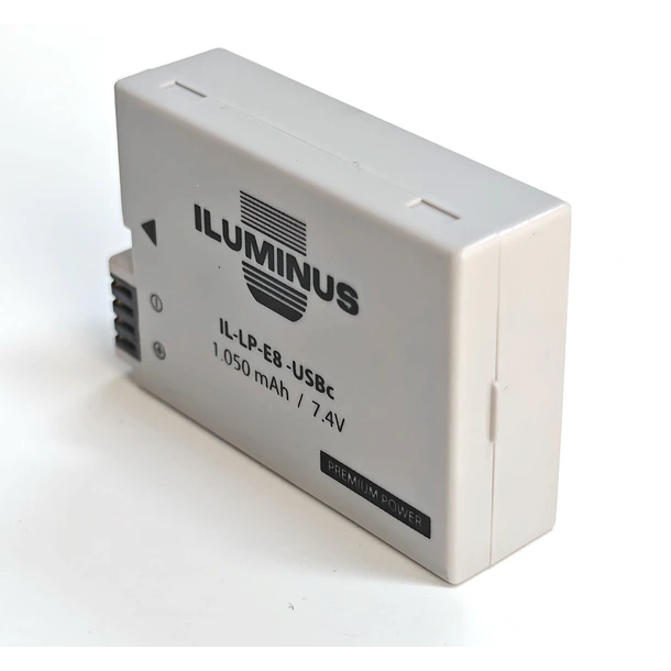 Iluminus IL-LP-E8-USBc Batería Con Puerto Usb-C de Carga Para Cámaras Que Usan LP-E8 12