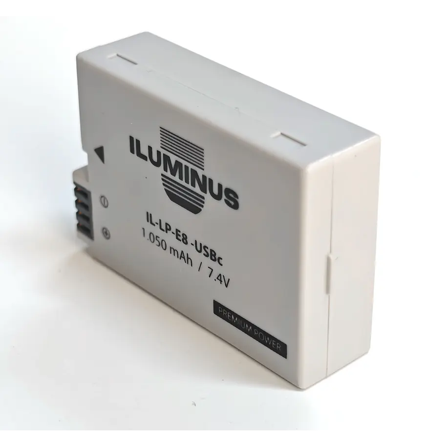 Iluminus IL-LP-E8-USBc Batería Con Puerto Usb-C de Carga Para Cámaras Que Usan LP-E8 12
