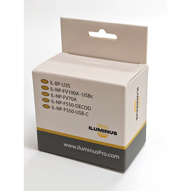 Iluminus IL-NP-FV100A-USBc Batería Con Puerto Usb-C de Carga y Salida USB Para Cámaras Que Usan NP-FV100A 4