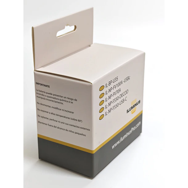 Iluminus IL-NP-FV70A Batería Con Indicador de Carga Para Cámaras Que Usan NP-FV70A 7