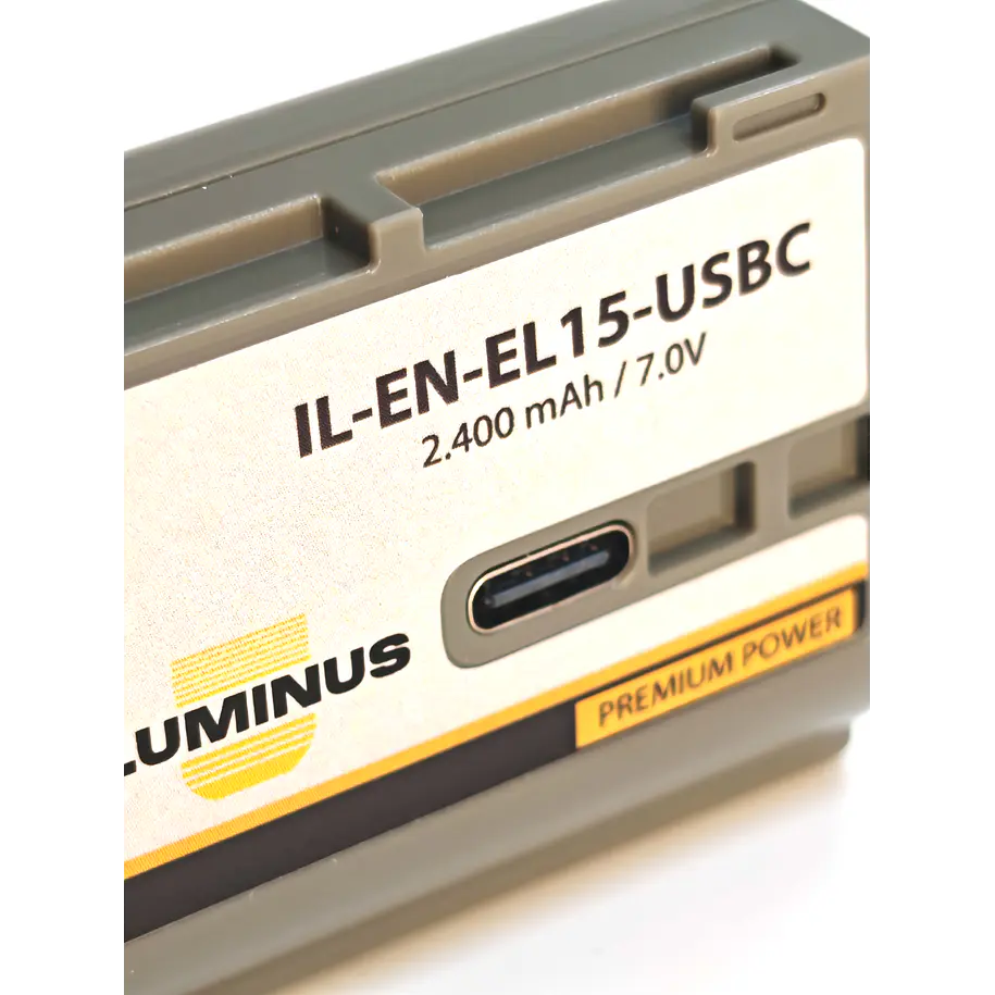 Iluminus IL-EN-EL15-USBC Batería Con Puerto Usb-C de Carga Para Cámaras Que Usan EN-EL15 4
