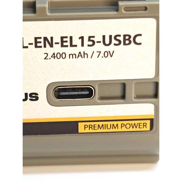 Iluminus IL-EN-EL15-USBC Batería Con Puerto Usb-C de Carga Para Cámaras Que Usan EN-EL15 5