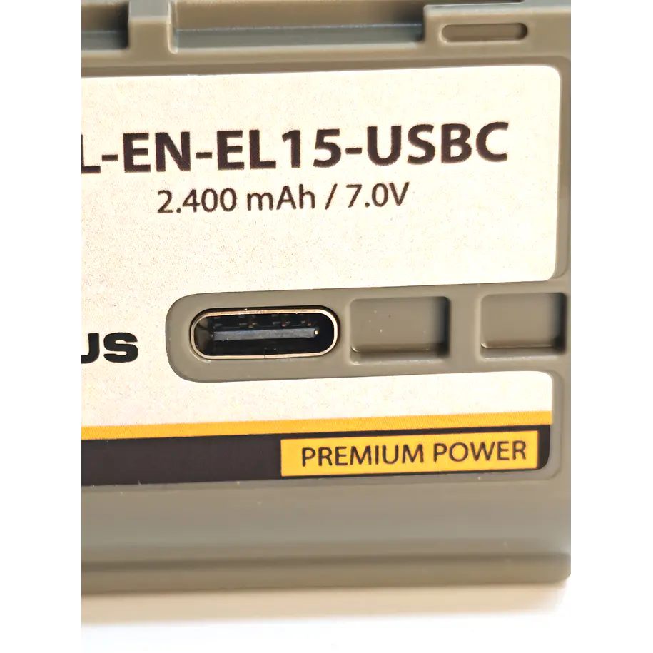 Iluminus IL-EN-EL15-USBC Batería Con Puerto Usb-C de Carga Para Cámaras Que Usan EN-EL15 5