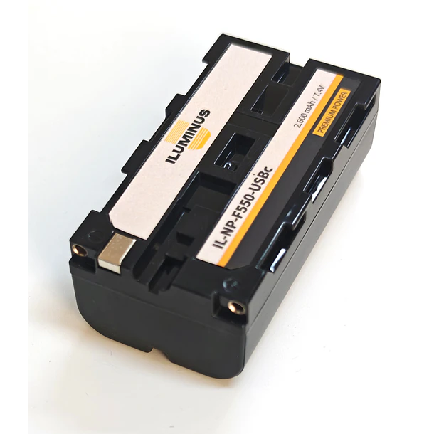 Iluminus IL-NP-F550-USB-C Batería Con Puerto de Carga Para Cámaras y Luces Que Usan Baterías NP-F550 / NP-F570 8