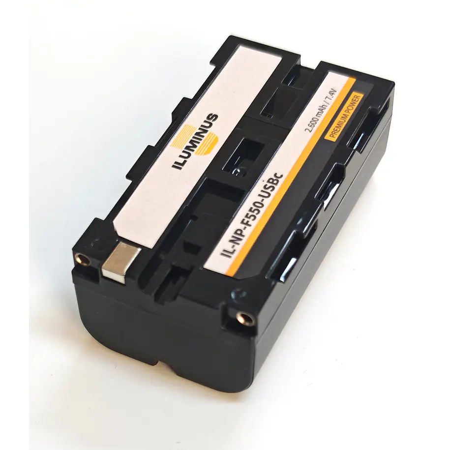 Iluminus IL-NP-F550-USB-C Batería Con Puerto de Carga Para Cámaras y Luces Que Usan Baterías NP-F550 / NP-F570 8