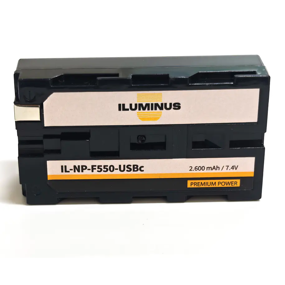 Iluminus IL-NP-F550-USB-C Batería Con Puerto de Carga Para Cámaras y Luces Que Usan Baterías NP-F550 / NP-F570 17