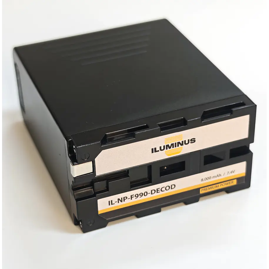 Iluminus NP-F990 Batería Para Cámaras y Luces Led Con Indicador de Carga 1