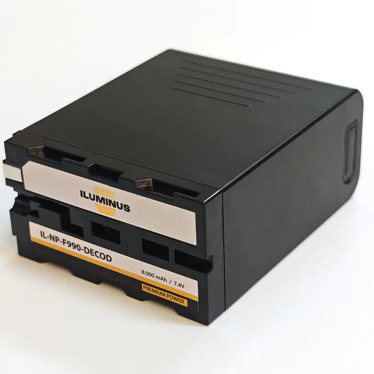 Iluminus NP-F990 Batería Para Cámaras y Luces Led Con Indicador de Carga 3