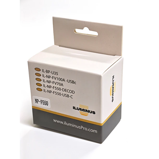 Iluminus Batería NP-F550 decodificada para cámaras 5