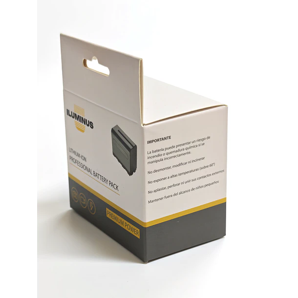 Iluminus Batería NP-F550 decodificada para cámaras 6