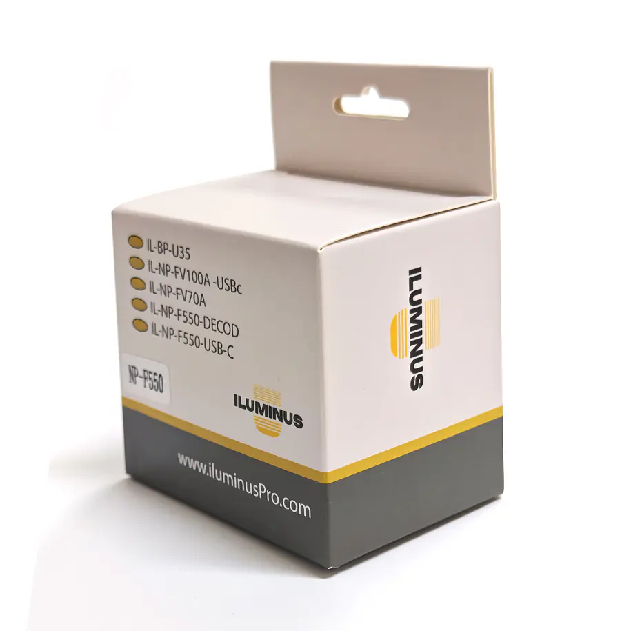 Iluminus Batería NP-F550 decodificada para cámaras 7