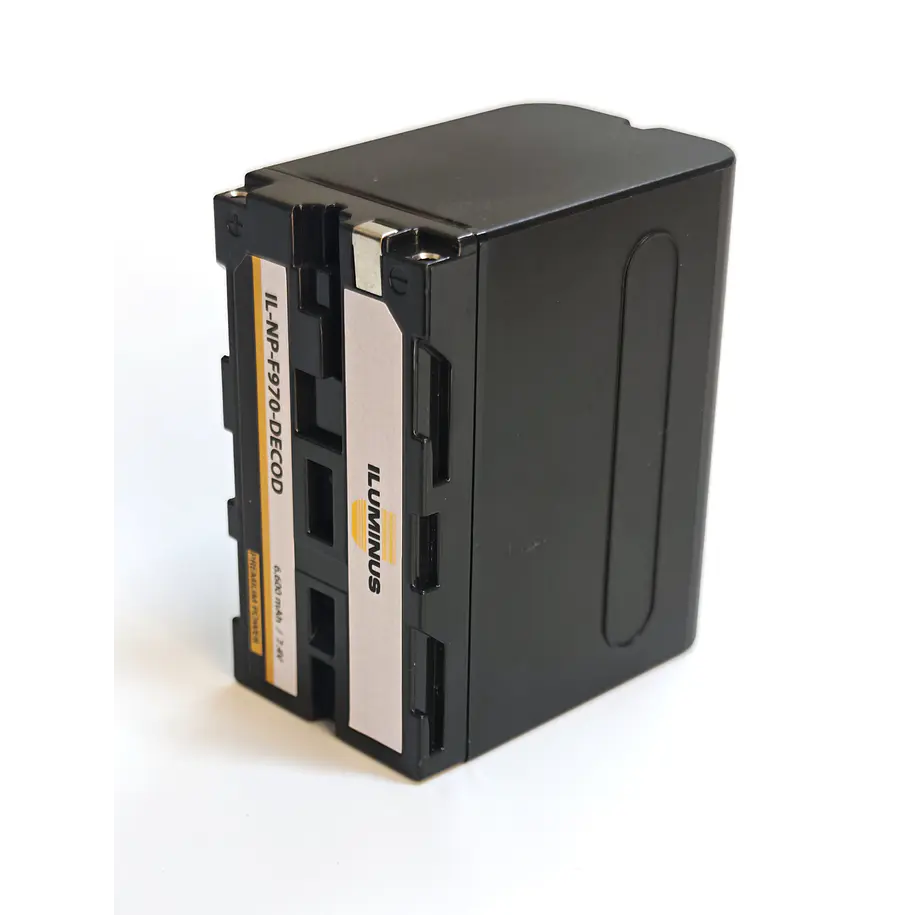 Iluminus Batería NP-F970 Decodificada Para Cámaras y Luces Led 1