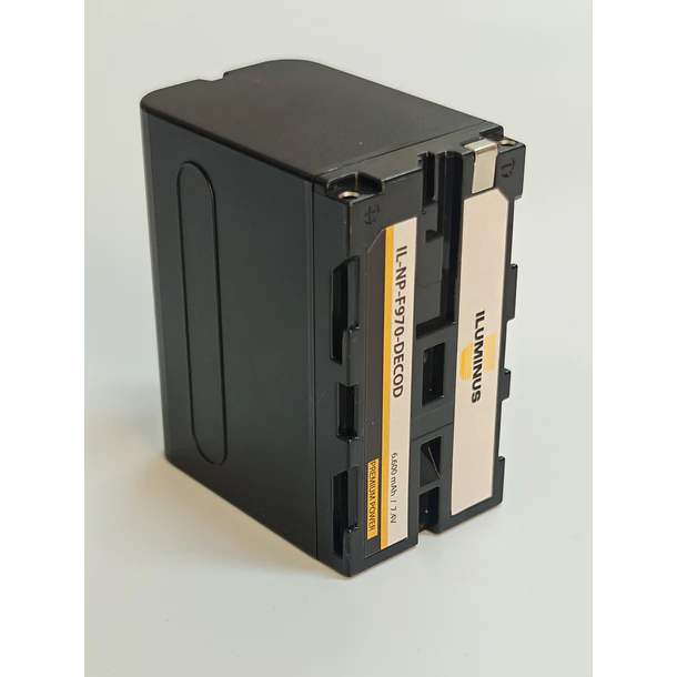 Iluminus Batería NP-F970 Decodificada Para Cámaras y Luces Led 2