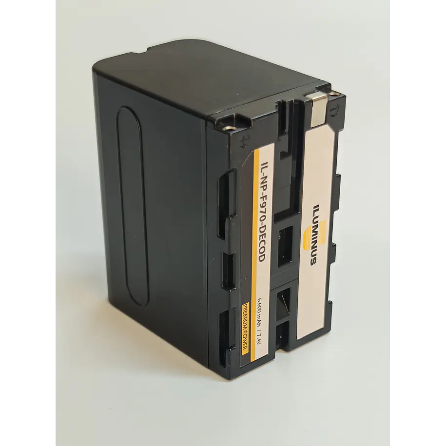 Iluminus Batería NP-F970 Decodificada Para Cámaras y Luces Led 2