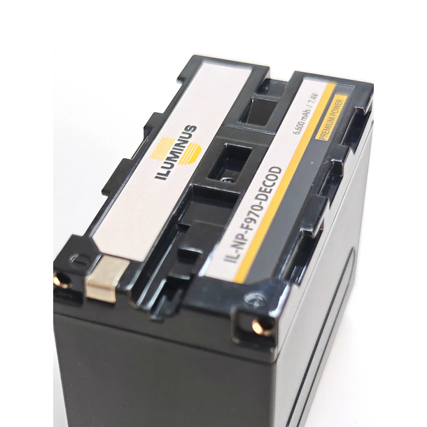 Iluminus Batería NP-F970 Decodificada Para Cámaras y Luces Led 6