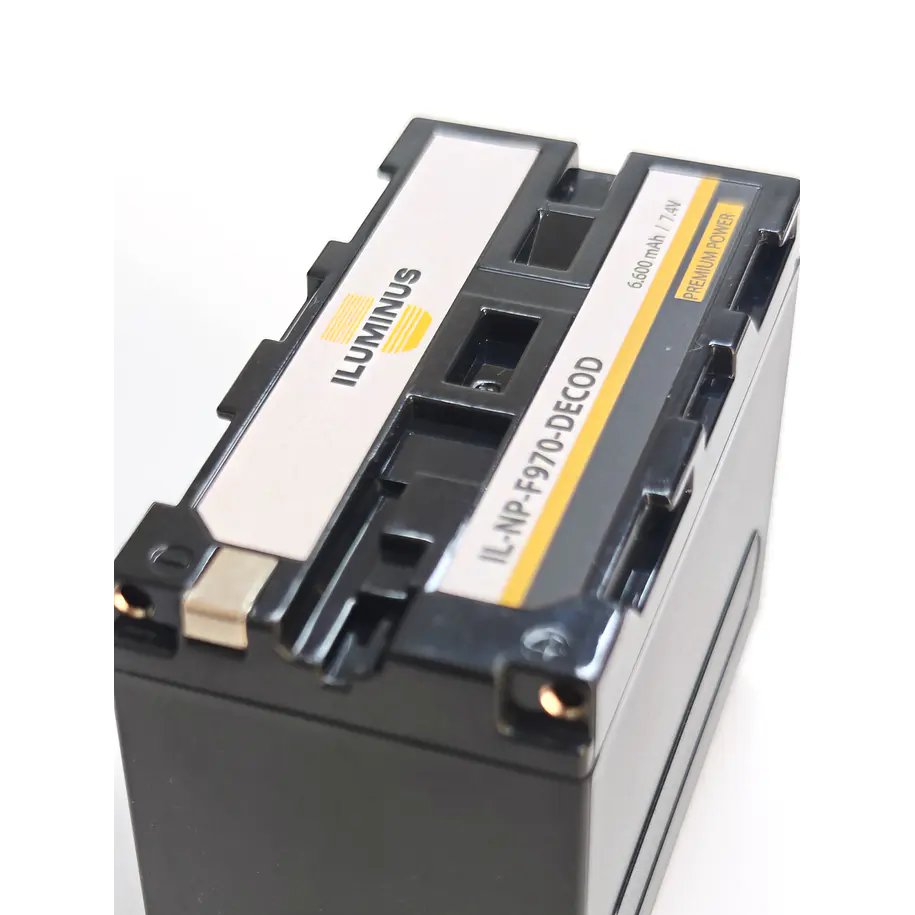Iluminus Batería NP-F970 Decodificada Para Cámaras y Luces Led 6