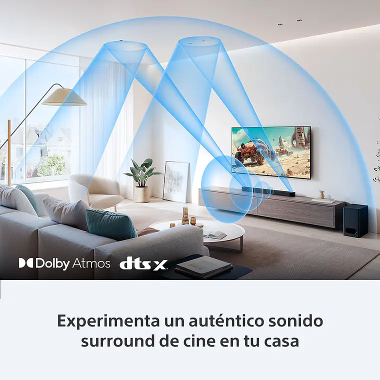 Sony Bravia Theatre Bar 6 Barra de Sonido 3.1.2 Canales Subwoofer Inalámbrico Dolby Atmos/DTS:X 4