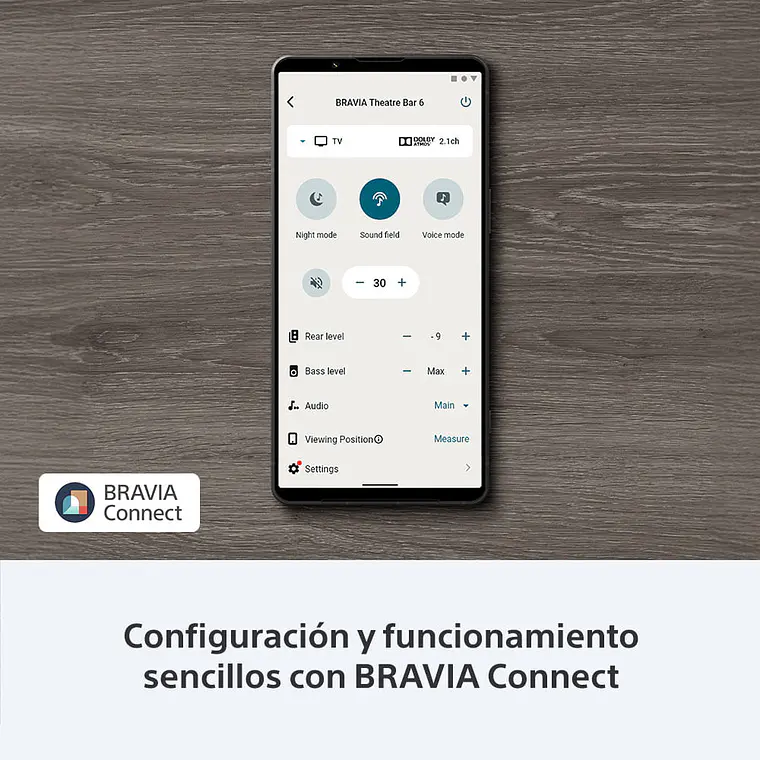 Sony Bravia Theatre Bar 6 Barra de Sonido 3.1.2 Canales Subwoofer Inalámbrico Dolby Atmos/DTS:X 7