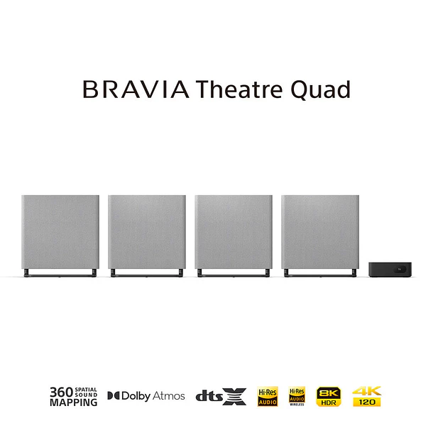 Sony Bravia Theatre Quad Sistema Home Theatre 360 Spatial Sound Mapping Dolby Atmos/DTS:X 2