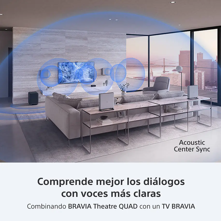 Sony Bravia Theatre Quad Sistema Home Theatre 360 Spatial Sound Mapping Dolby Atmos/DTS:X 6