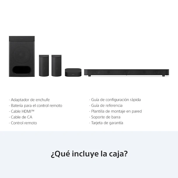 Sony Bravia Theatre System 6 Sistema Home Theatre 5.1 Canales 1000 W Dolby Atmos/DTS:X 10