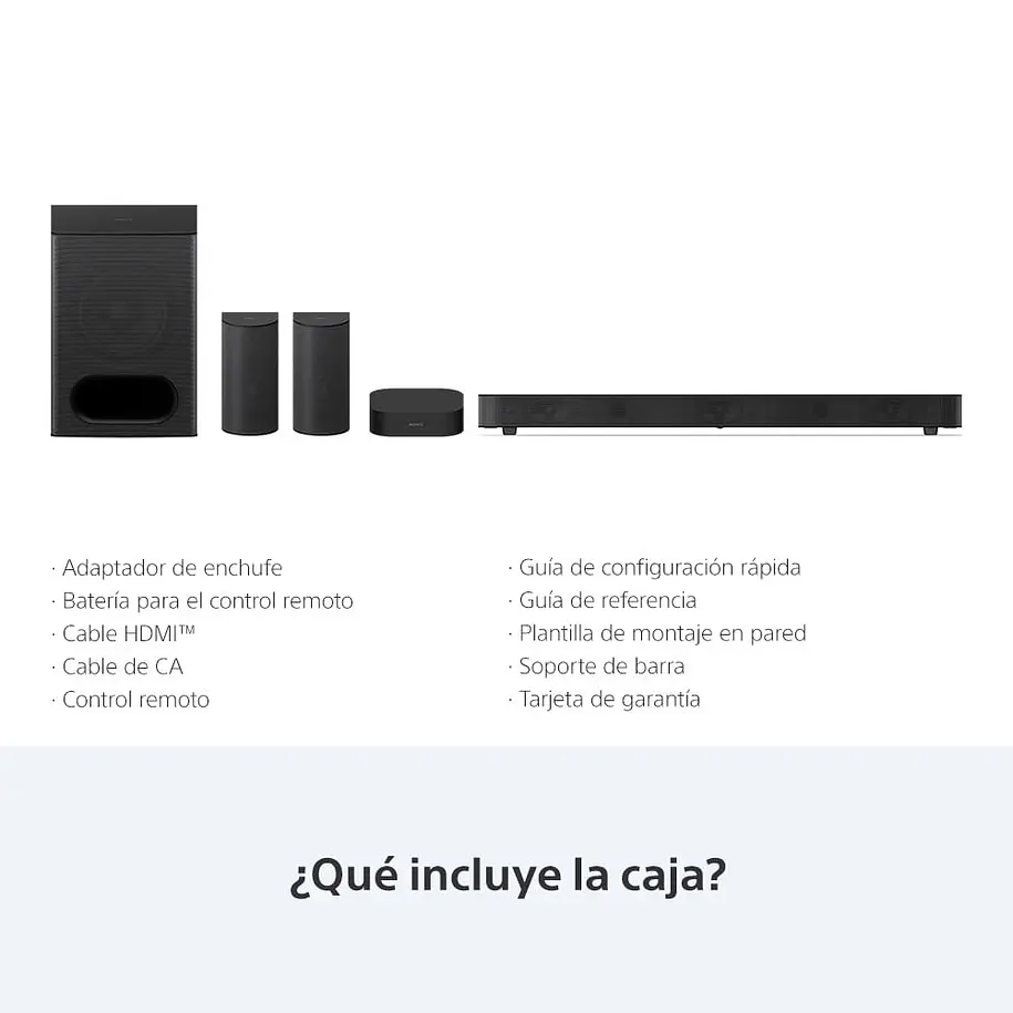 Sony Bravia Theatre System 6 Sistema Home Theatre 5.1 Canales 1000 W Dolby Atmos/DTS:X 10