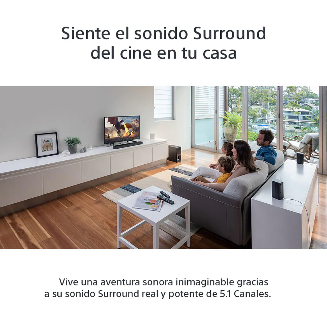 Sony HT-S20R Sistema de Teatro en Casa de 5.1 Canales Con Barra de Sonido 8