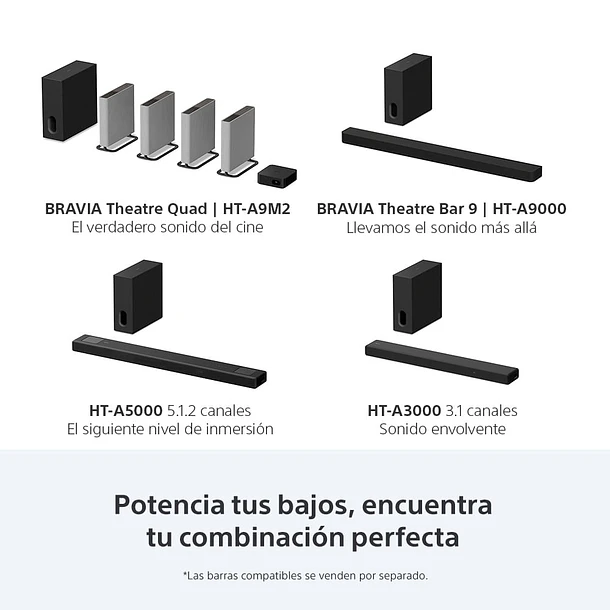 Sony Bravia Theatre Sub 7 Subwoofer Inalámbrico Adicional 100 W 6