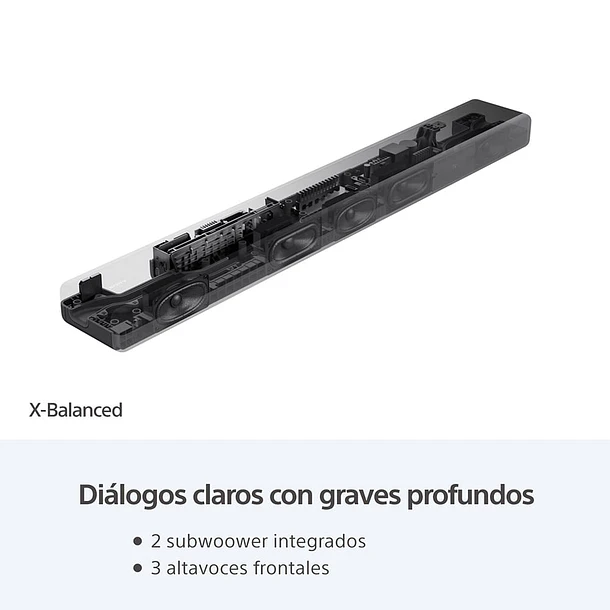 Sony HT-A3000 Barra de Sonido 3.1 Canales Tecnología 360 Spatial Sound Mapping y Dolby Atmos/DTS:X 6
