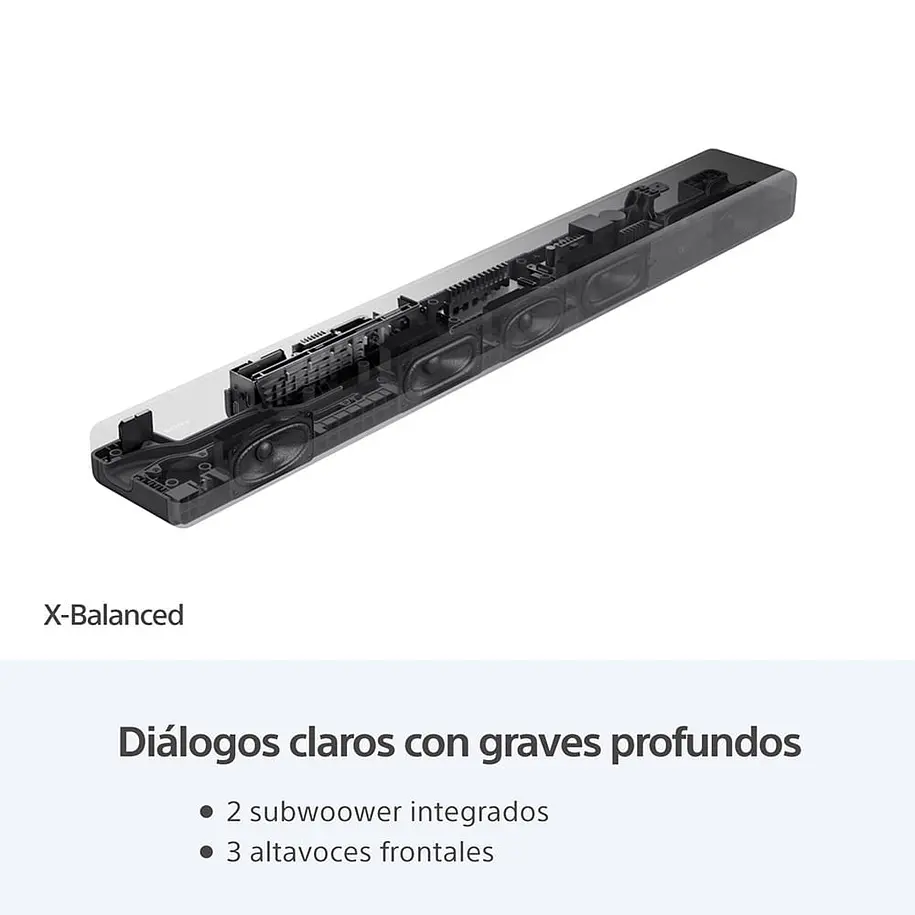 Sony HT-A3000 Barra de Sonido 3.1 Canales Tecnología 360 Spatial Sound Mapping y Dolby Atmos/DTS:X 6