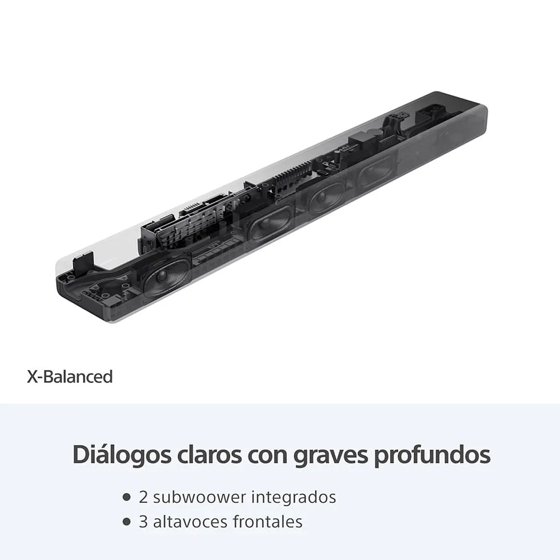 Sony HT-A3000 Barra de Sonido 3.1 Canales Tecnología 360 Spatial Sound Mapping y Dolby Atmos/DTS:X 6