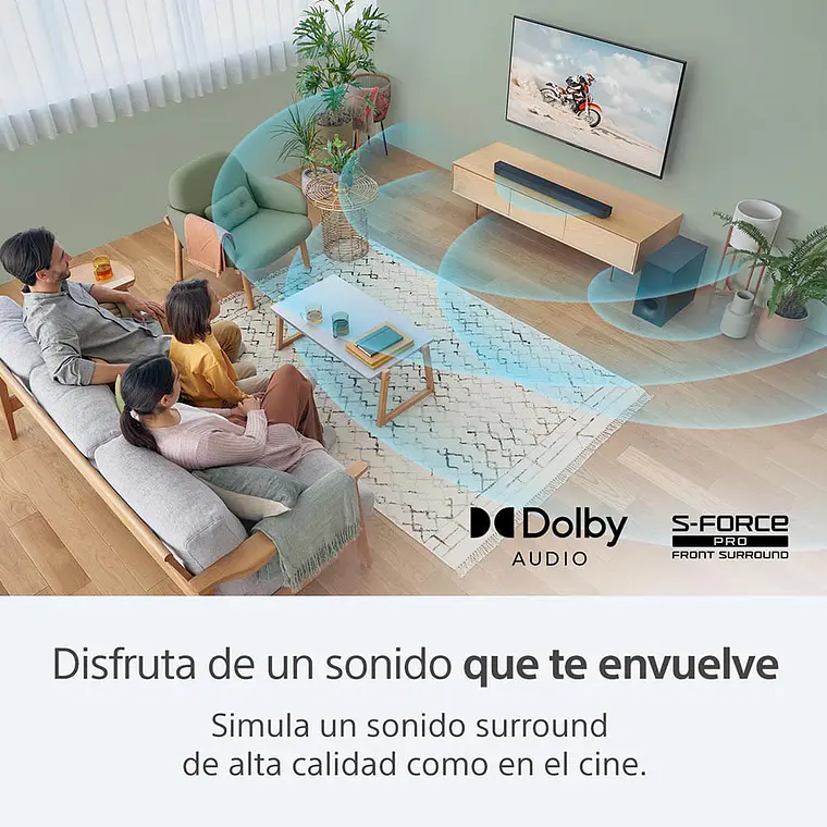 Sony HT-S400 Barra de Sonido 2.1 Canales Con Potente Subwoofer Inalámbrico 10