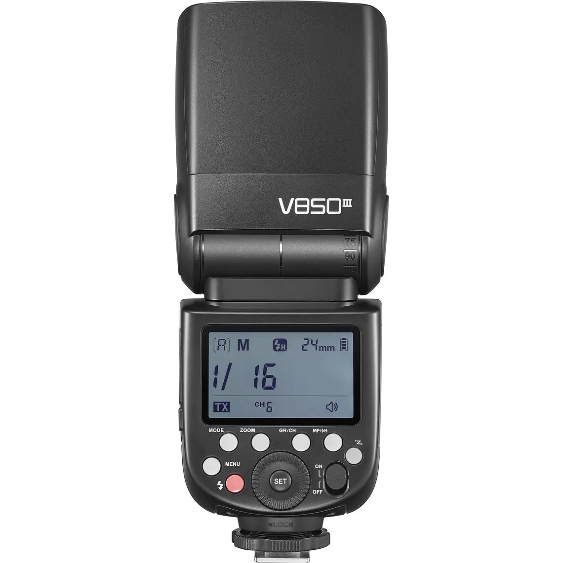 Godox V850III Kit Flash Manual Con Batería de Litio y Montura Universal 9