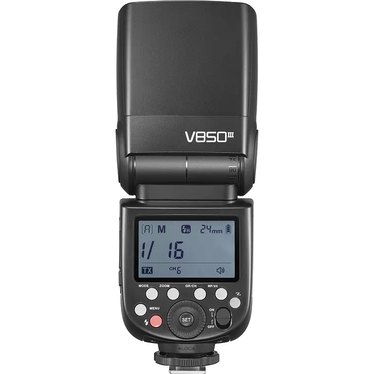 Godox V850III Kit Flash Manual Con Batería de Litio y Montura Universal 9