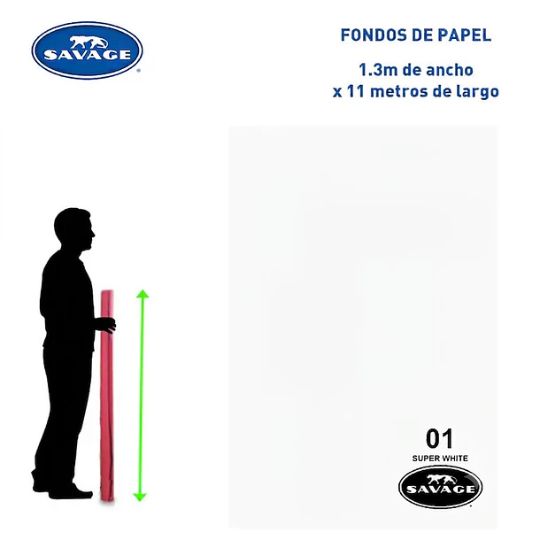 Savage Fondo Papel 1.3x11m 65 Colores Seamless 62