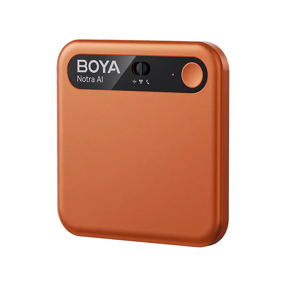 Boya Notra Asistente IA Notas Voz y Grabadora de Llamadas Color Cosmic Orange 1