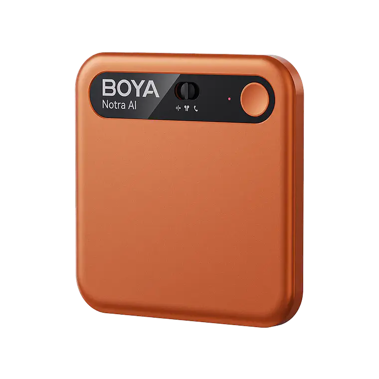 Boya Notra Asistente IA Notas Voz y Grabadora de Llamadas Color Cosmic Orange 1